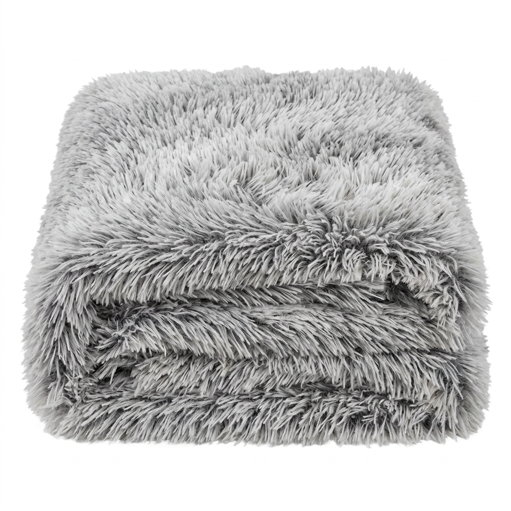 Cloudrift pet blanket folded on white