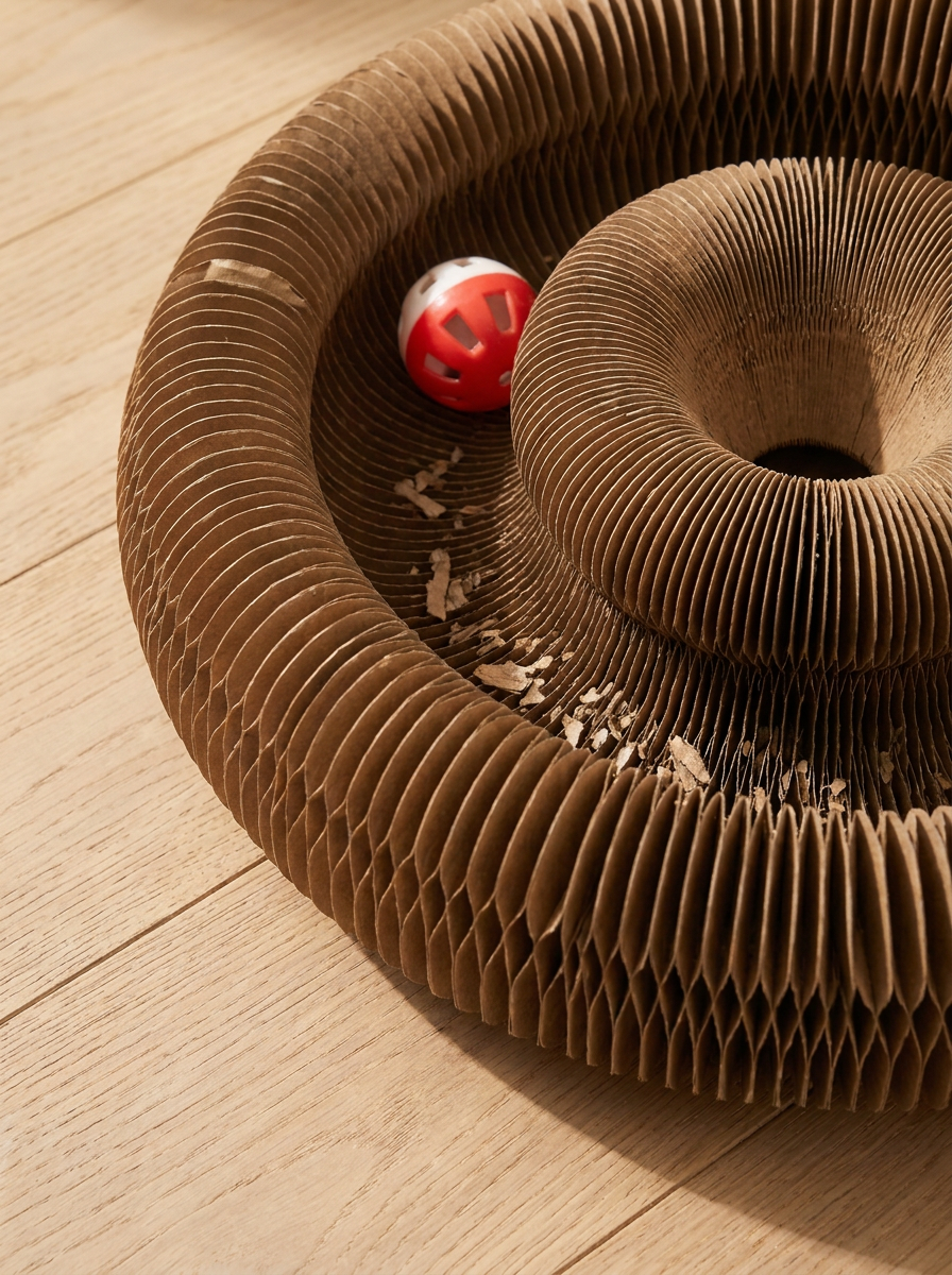 Mazely corrugated flute detail