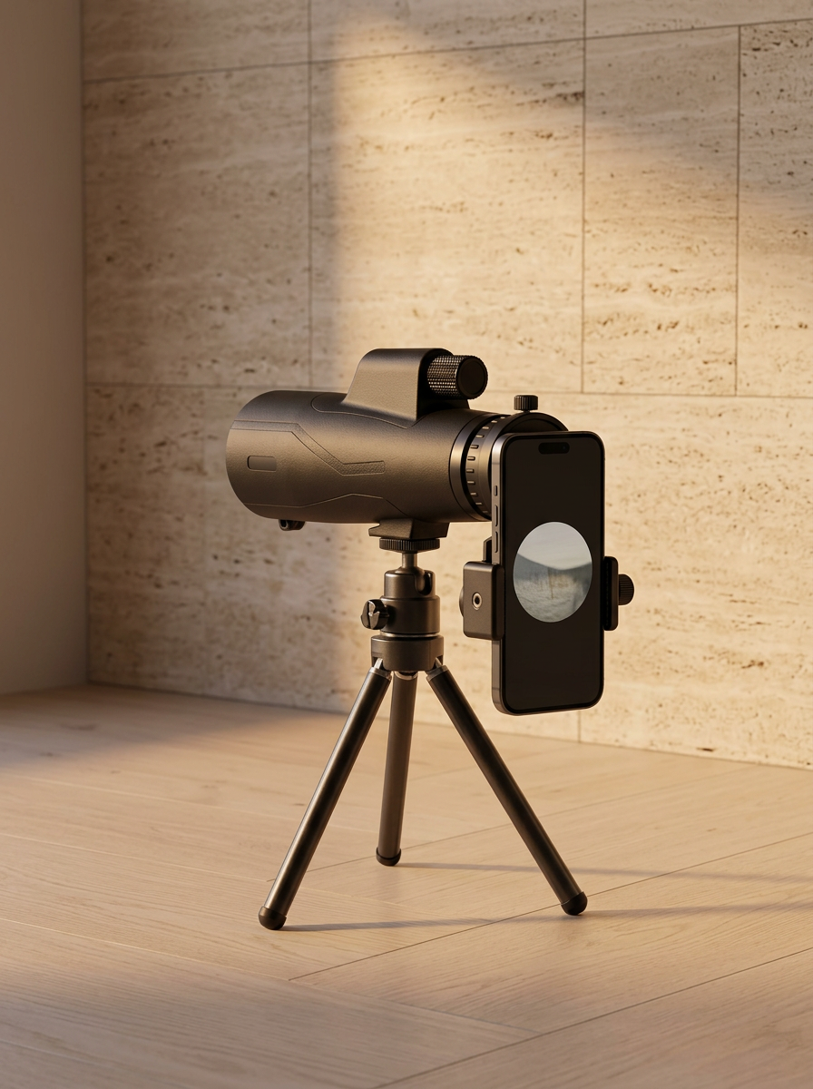 Stellavu telescope with a smartphone adapter